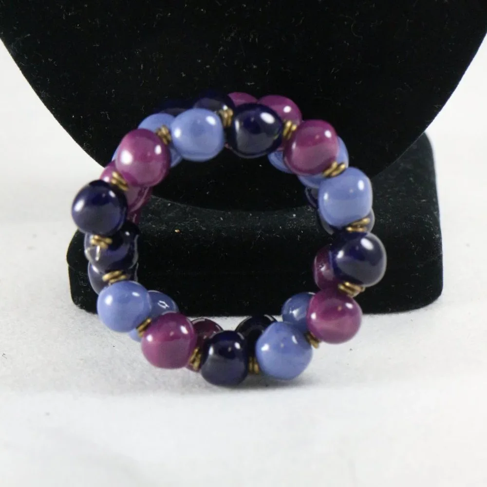 KAZURI Beads Cadeaux 18-inch Lavender Girl Necklace + Earrings + Bracelet Set - Picture 6 of 8
